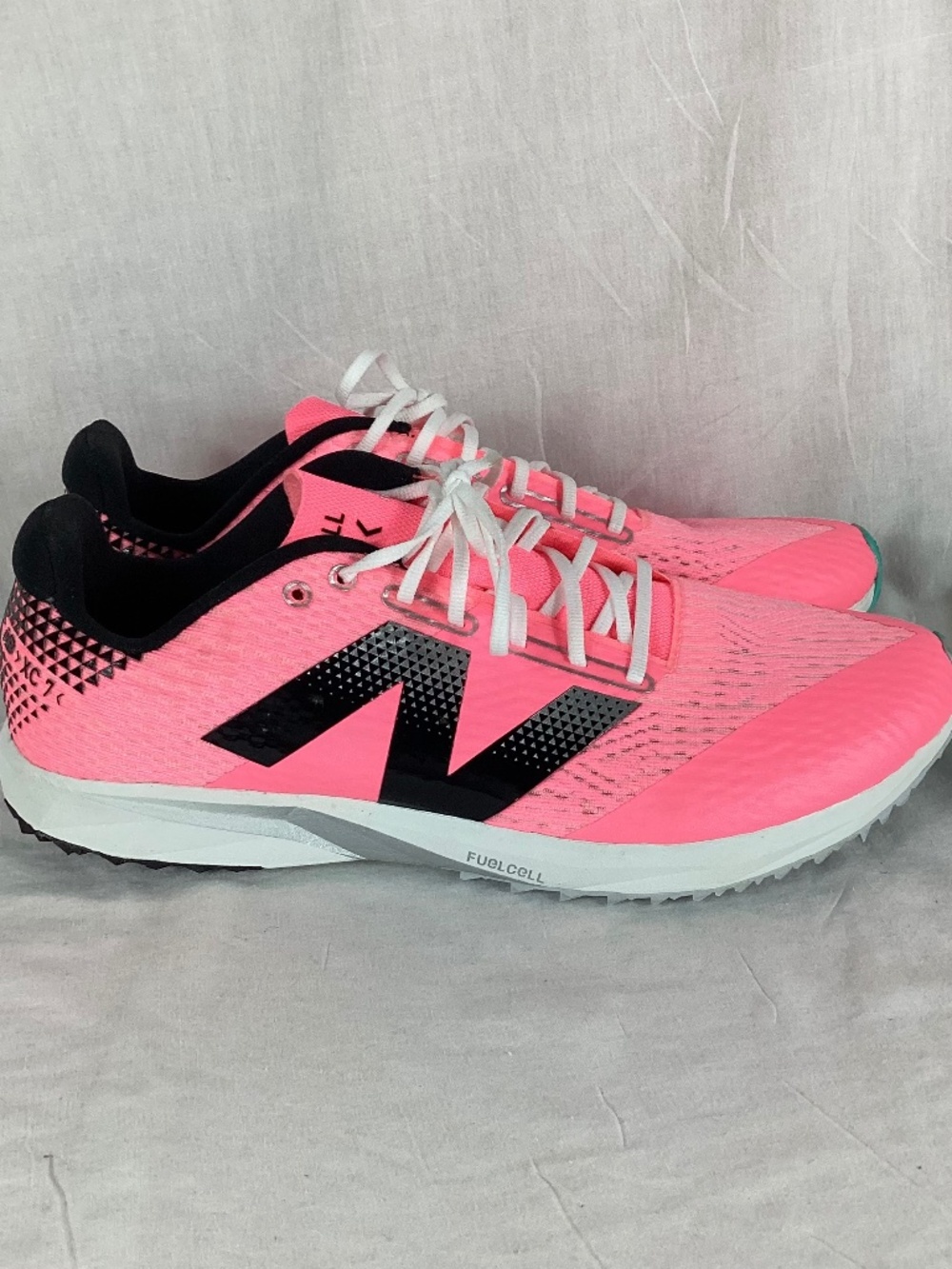 New Balance FuelCell XC7 V5 Womens Shoes Size 11 Pink Black WXCS7LP5 Lace Up